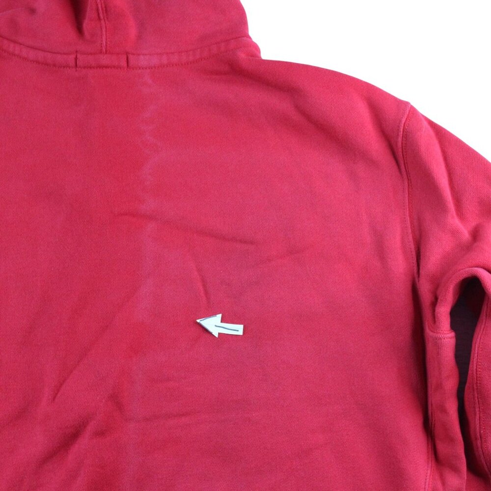 Polo Ralph Lauren 2XL Red Full Zip Distressed Hoodie Sweatshirt Blue Pony - Picture 13 of 14
